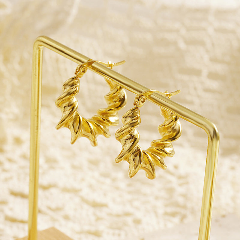 Vintage Threaded Snap Earrings