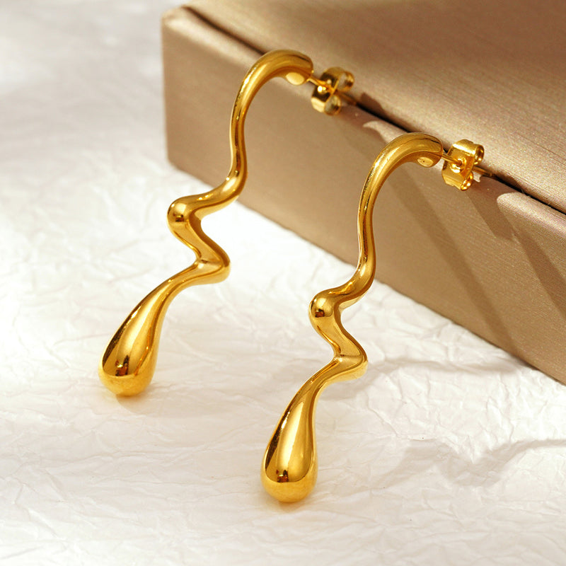 Molten Teardrop Earrings