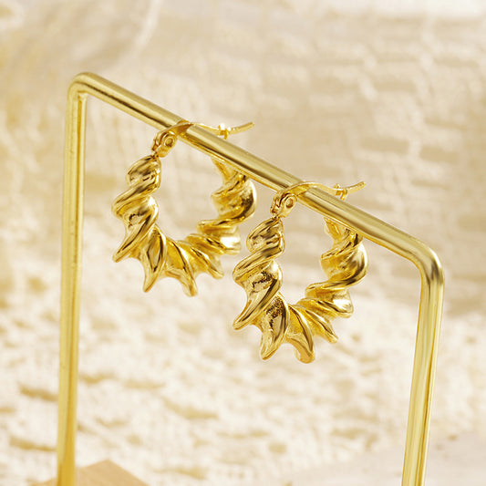 Vintage Threaded Snap Earrings