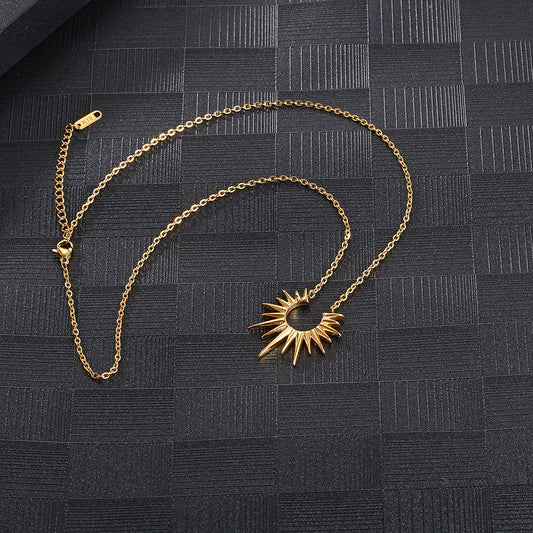 Sun collarbone chain